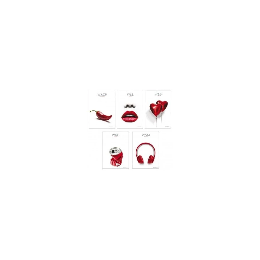 *52247 FÜZET A4 BLASETTI kockás keményfedeles 100g  38l vegyes mintás