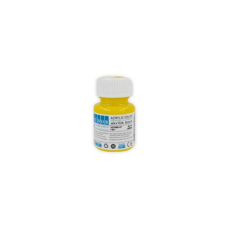 ACRYLFESTÉK 25ml  SÜDOR   SD100-* (sárga01, FDAX0002)