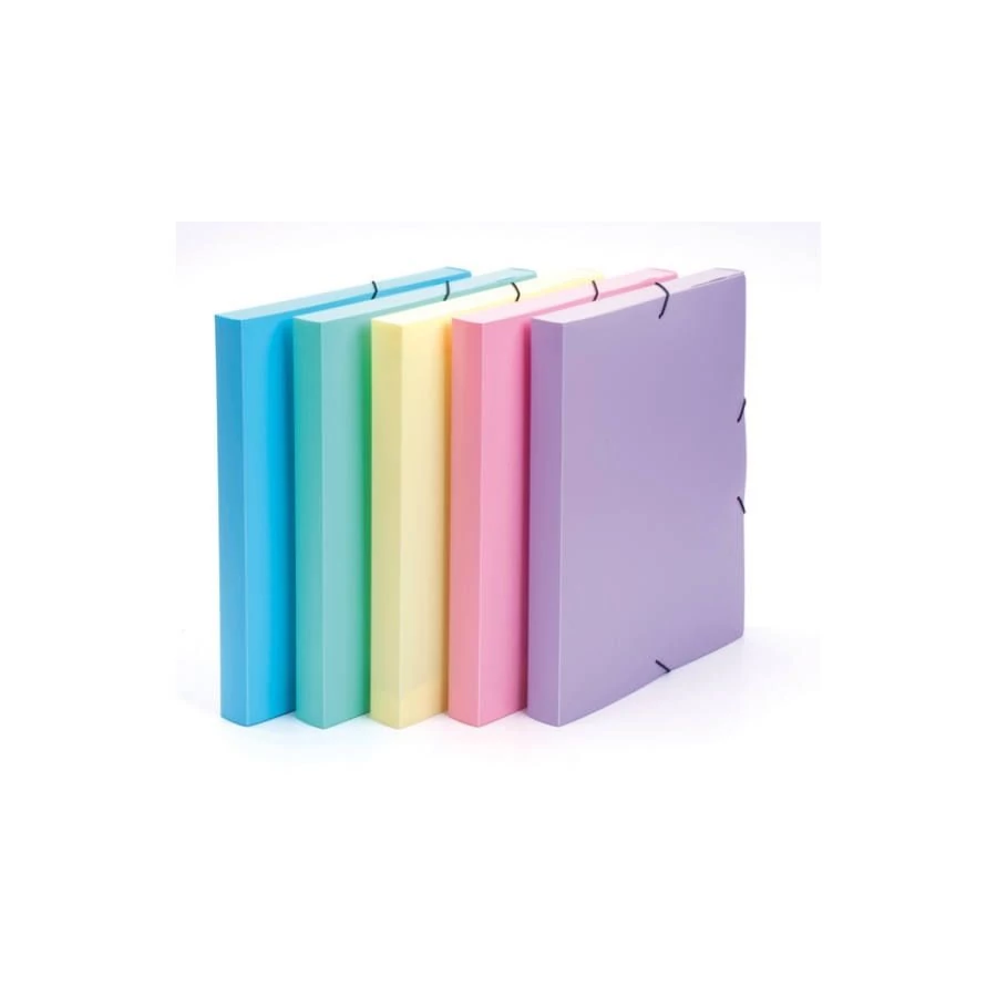 *52367 FÜZETBOX A4 PU 40mm Pastelini