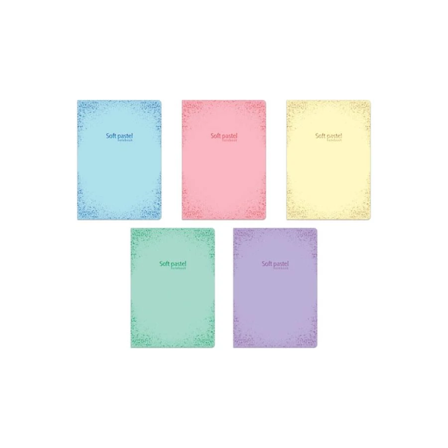 *52411 FÜZET A5 LASTVA vonalas 52l. Soft Pastel  3351