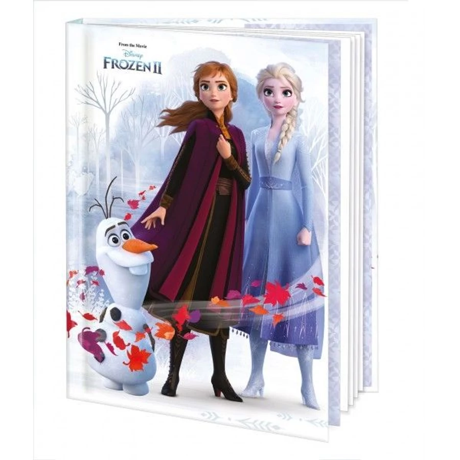 *52469 EMLÉKKÖNYV-NAPLÓ ARGUS Frozen II,Mickey and Minnie 1435- 13,5*17,5cm