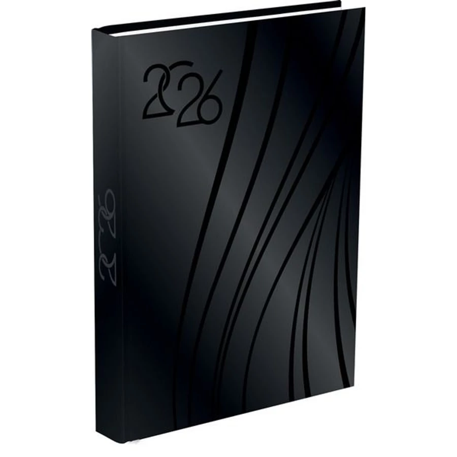 *52718 HATÁRIDŐNAPLÓ 2026 A5 napi T-Calendar mintás  Soft Touch+UV