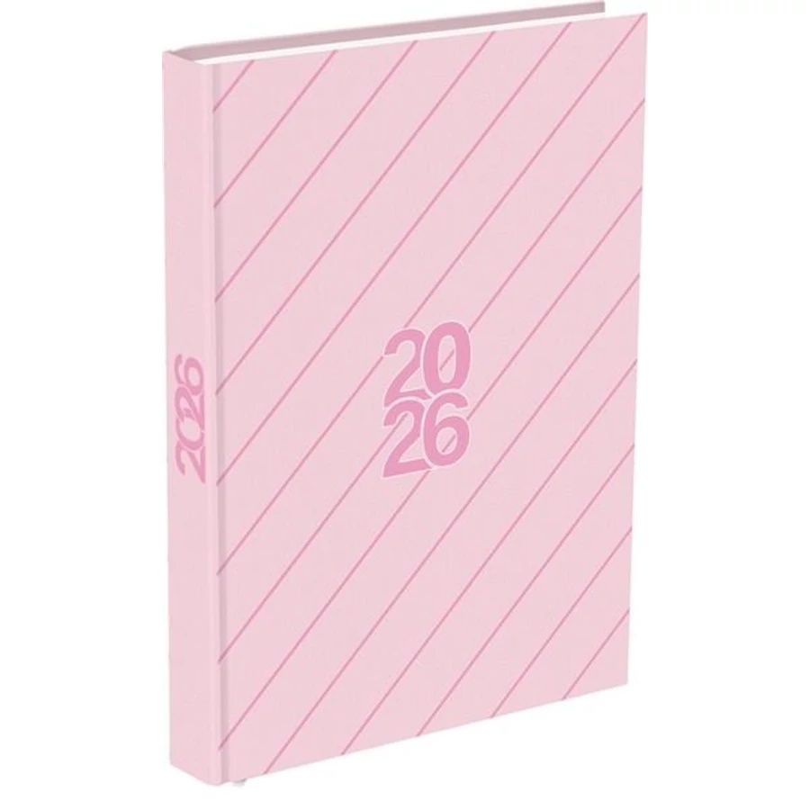 *52718 HATÁRIDŐNAPLÓ 2026 A5 napi T-Calendar mintás  Soft Touch+UV