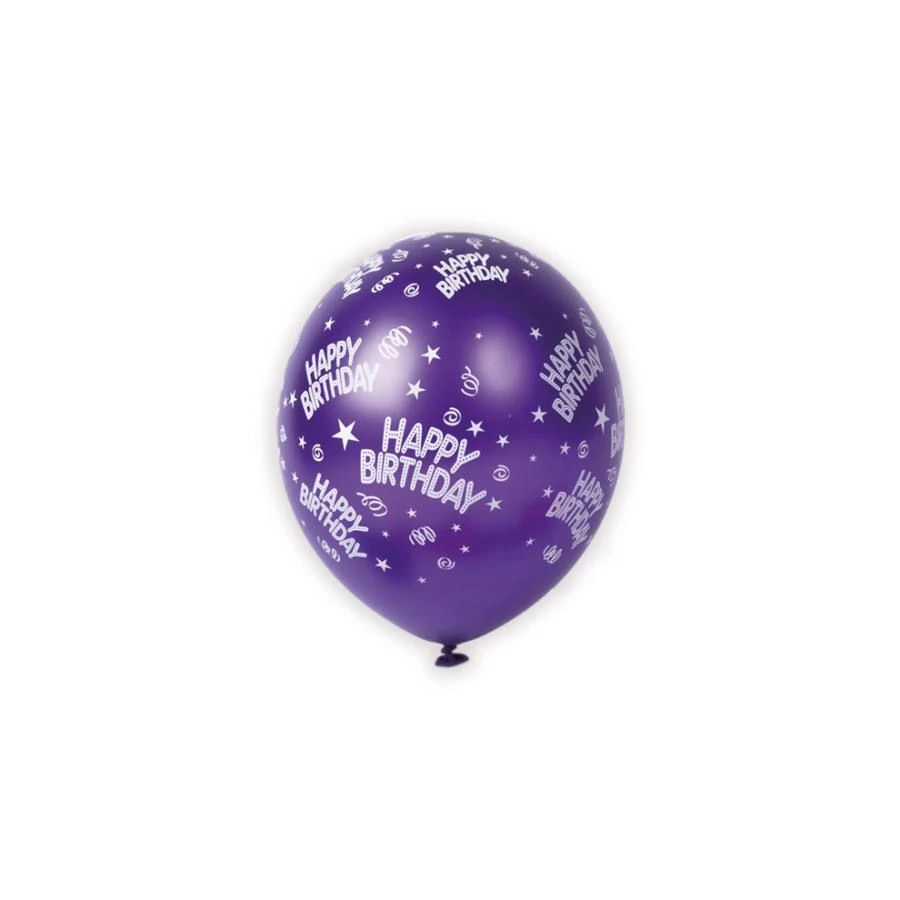 *53379 LUFI 30cm Happy Birthday vegyes szín 10db/cs.