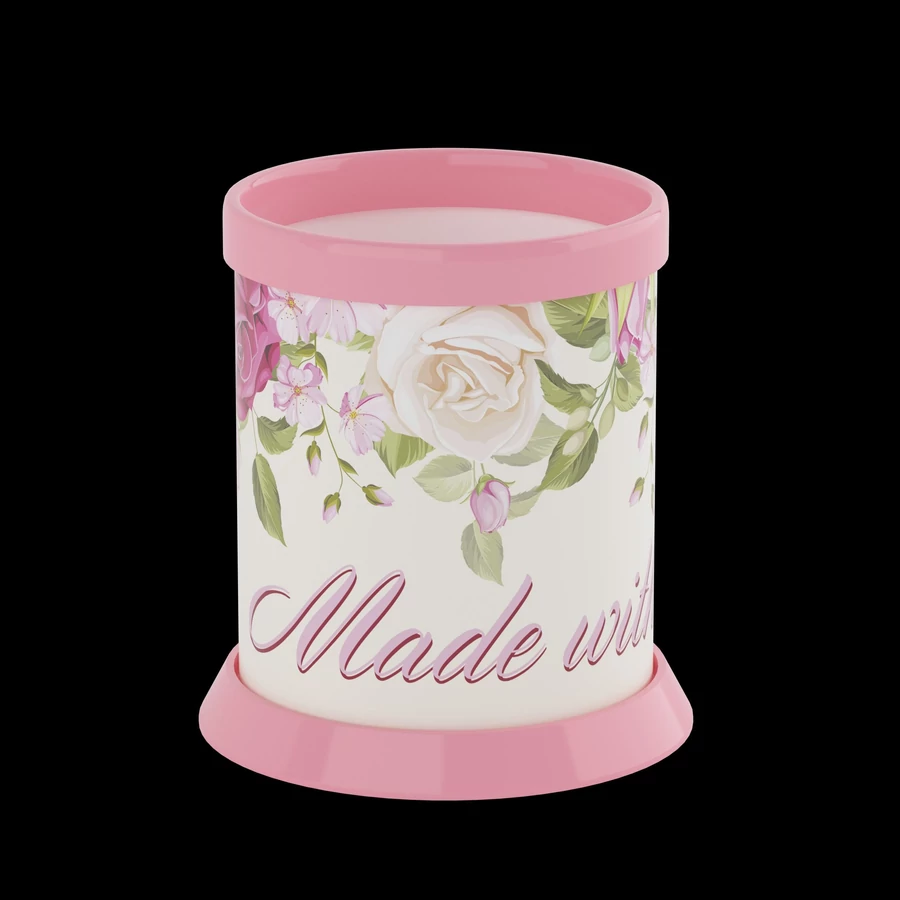 *53622 ÍRÓSZERTARTÓ pohár ICO Flowers műa.