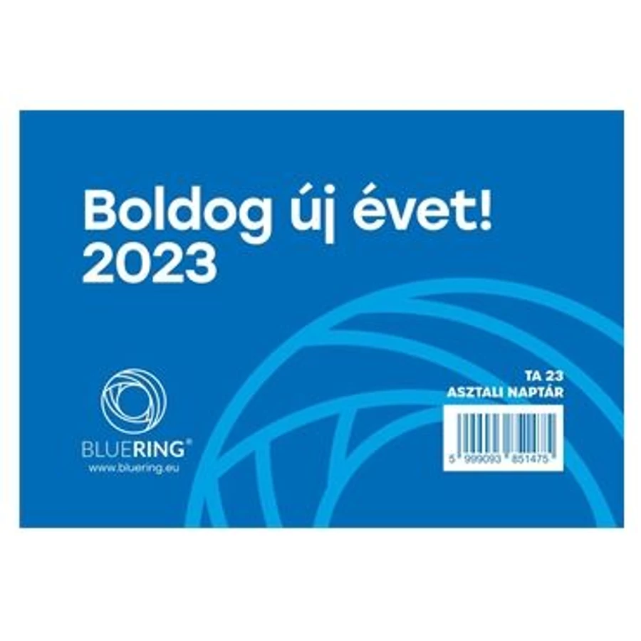 *53666 NAPTÁR asztali  23 TA Bluering-2023