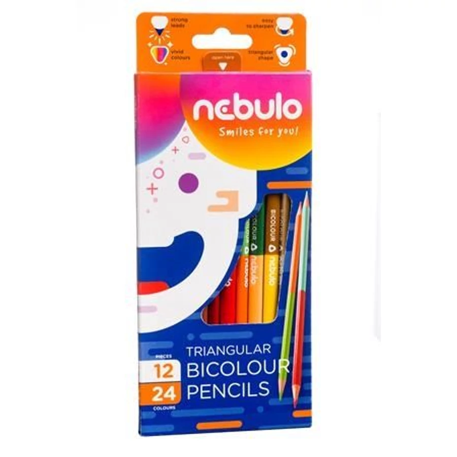 *53721 SZINESCERUZA 12 Nebuló háromszögű kétvégű