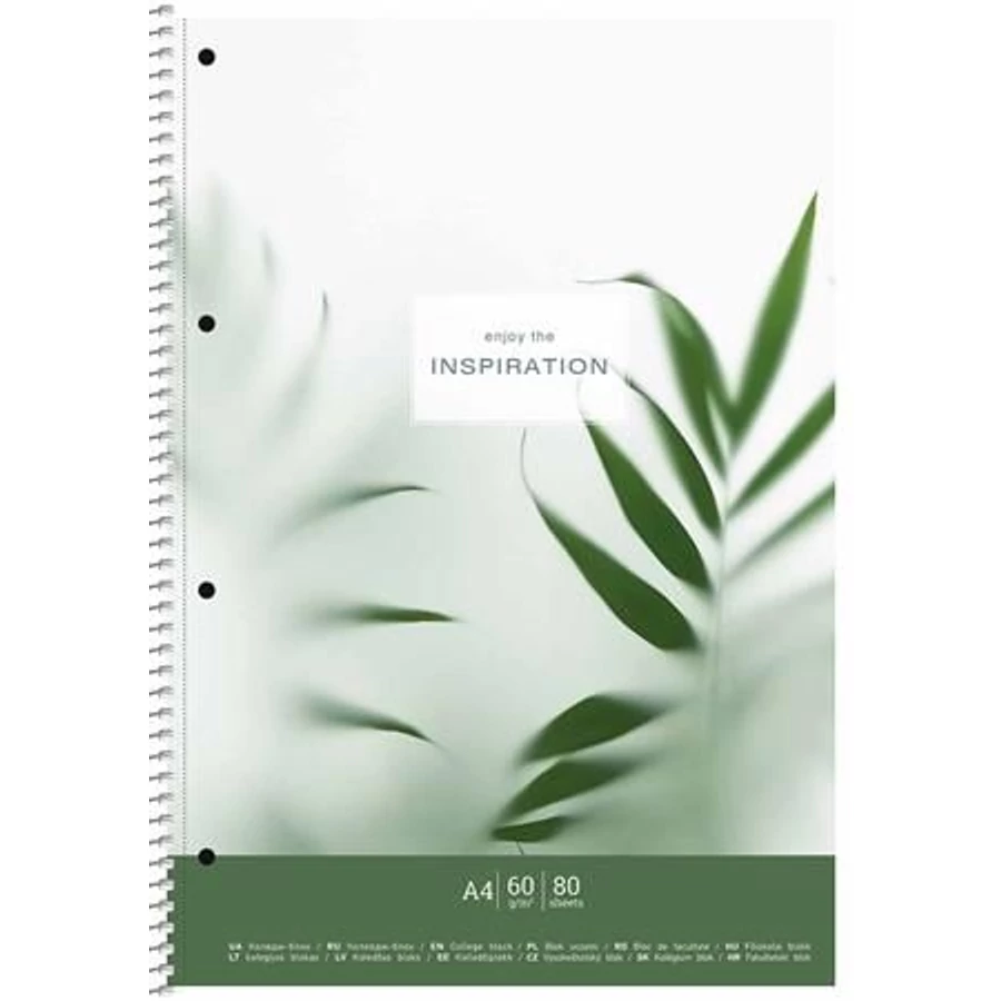 *53742 FÜZET A4 spirál SHKOLYARYK kockás