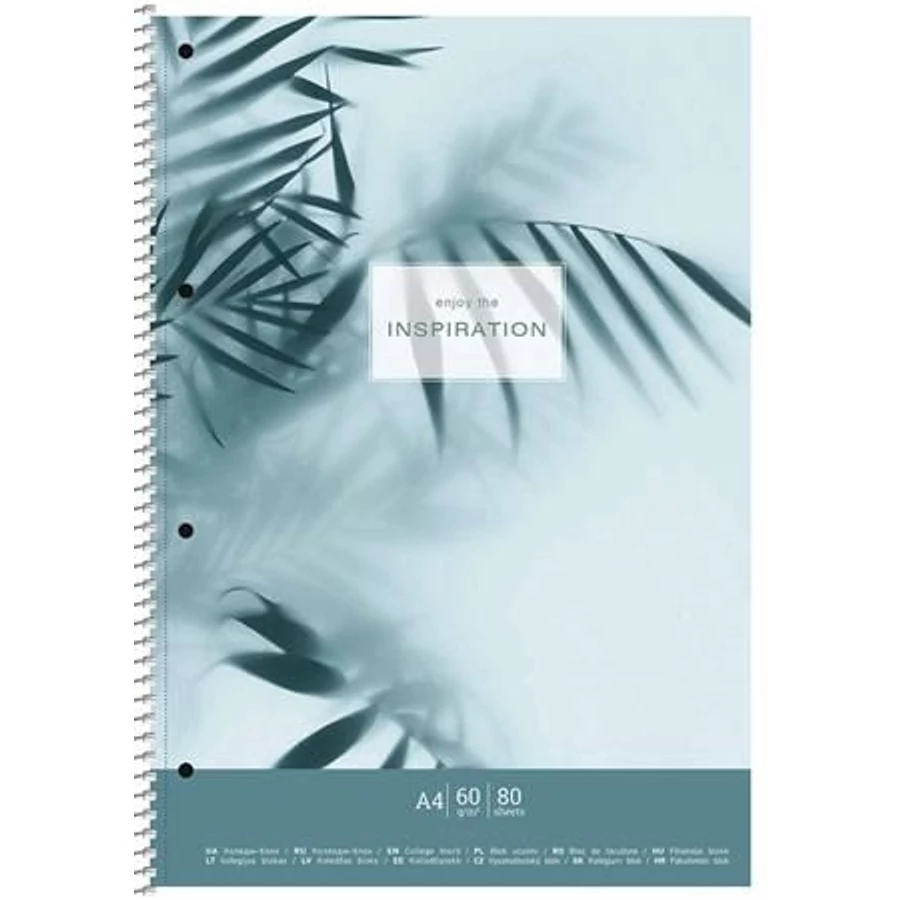 *53742 FÜZET A4 spirál SHKOLYARYK kockás