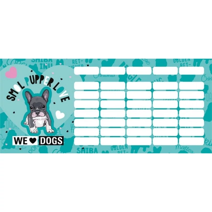 *53808 ÓRAREND LIZZY21 mini We Love Dogs Blue