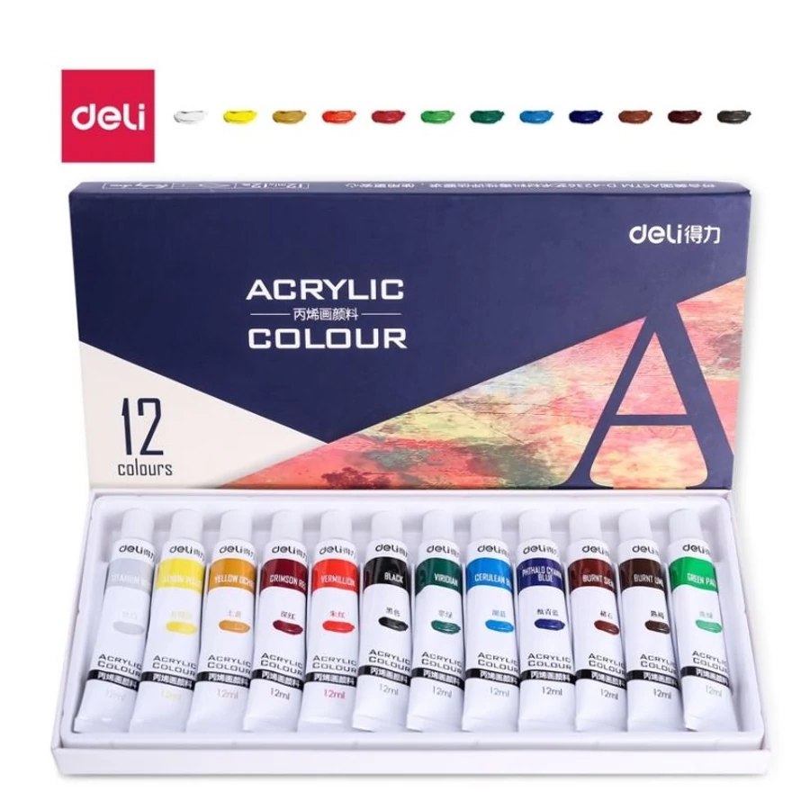 *53870 AKRILFESTÉK készlet 12 DELI  12ml
