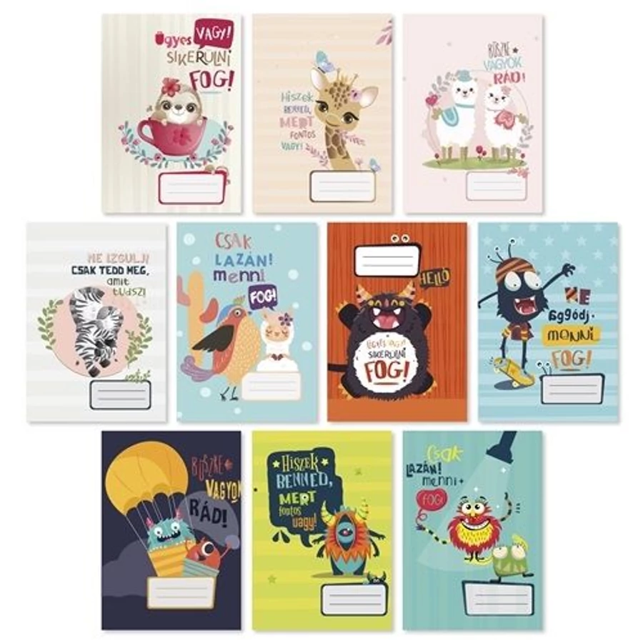 *53919 FÜZET A5 pd  3.oszt. 12-32  "Monsters new"