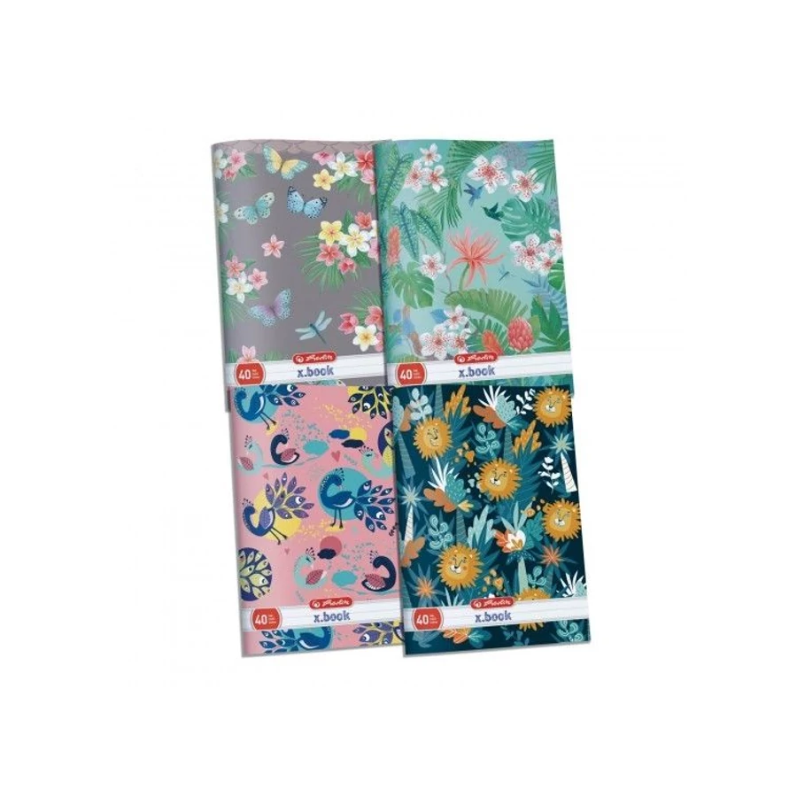 *54021 FÜZET A4 HERLITZ UV vonalas 40l Nature