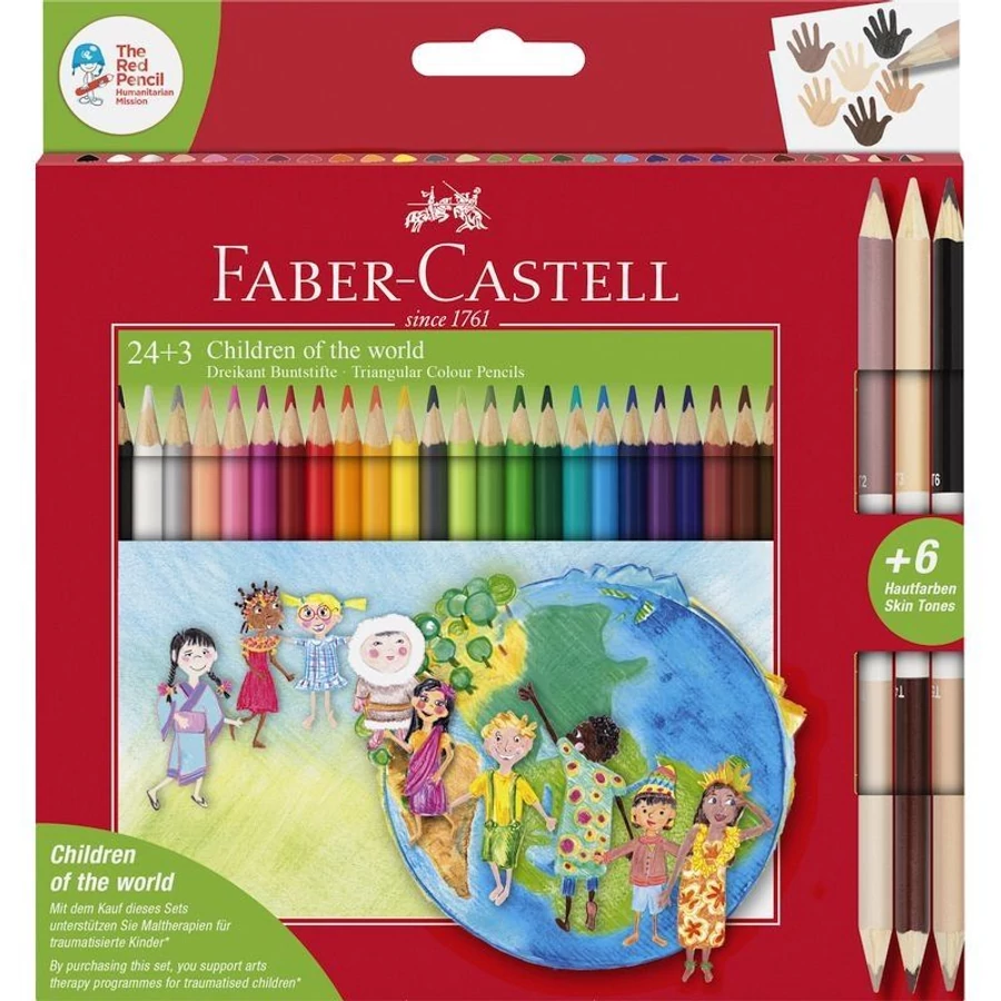 *54081 SZINESCERUZA 24+3bicolor FABER Grip 