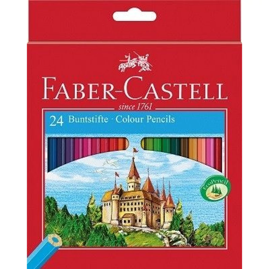 *54159 SZÍNESCERUZA 24 FABER Castell várminta hatszögletű 111224