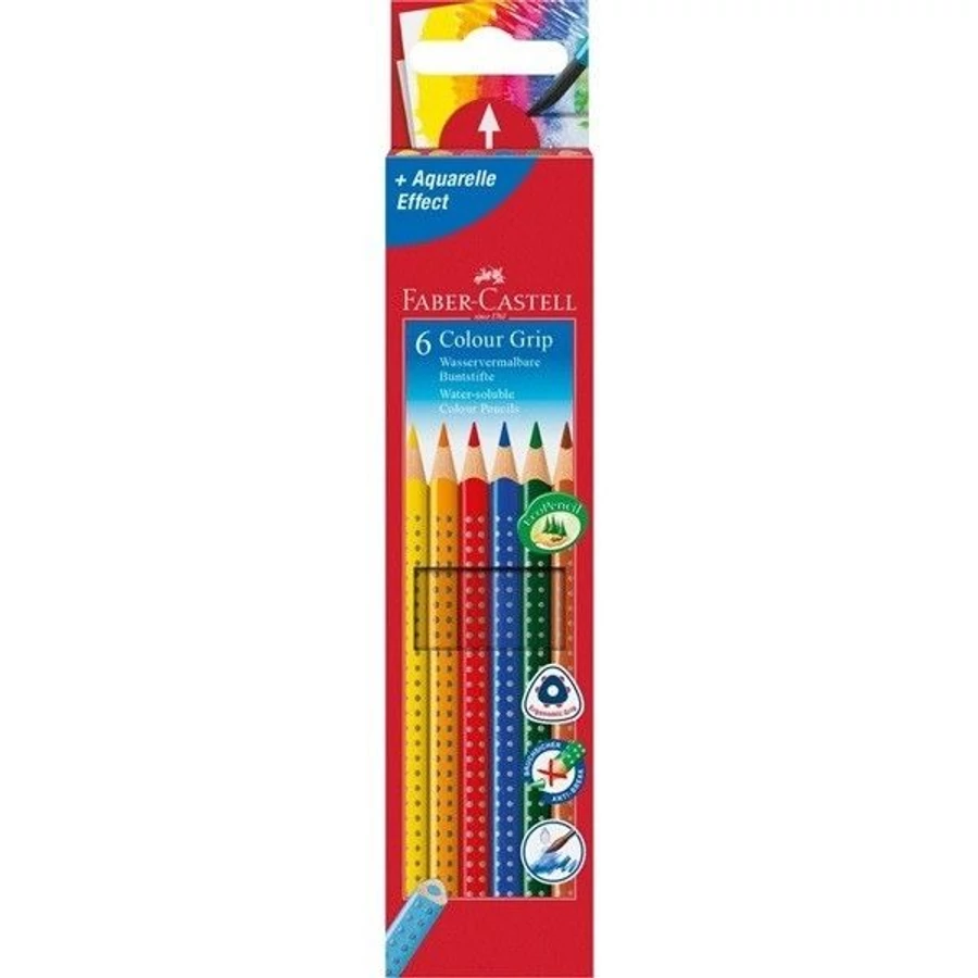 *54160 SZÍNESCERUZA  6 FABER CASTELL Grip 112406