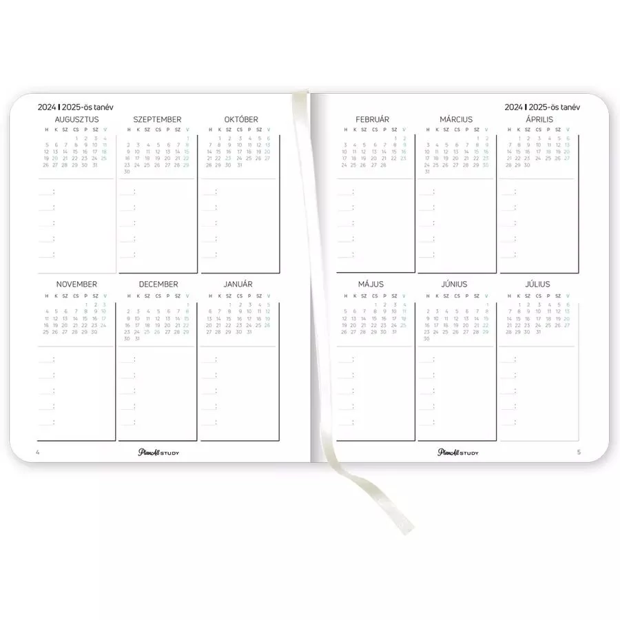 *54176 DIÁK HALLGATÓI TERVEZŐ B5 2024-2025 PlanAll Study Mid-Year