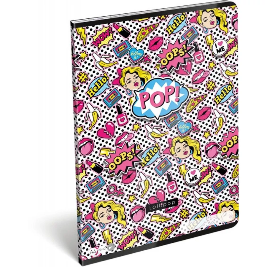 *54195 FÜZET A4 LIZZY sima Lollipop21