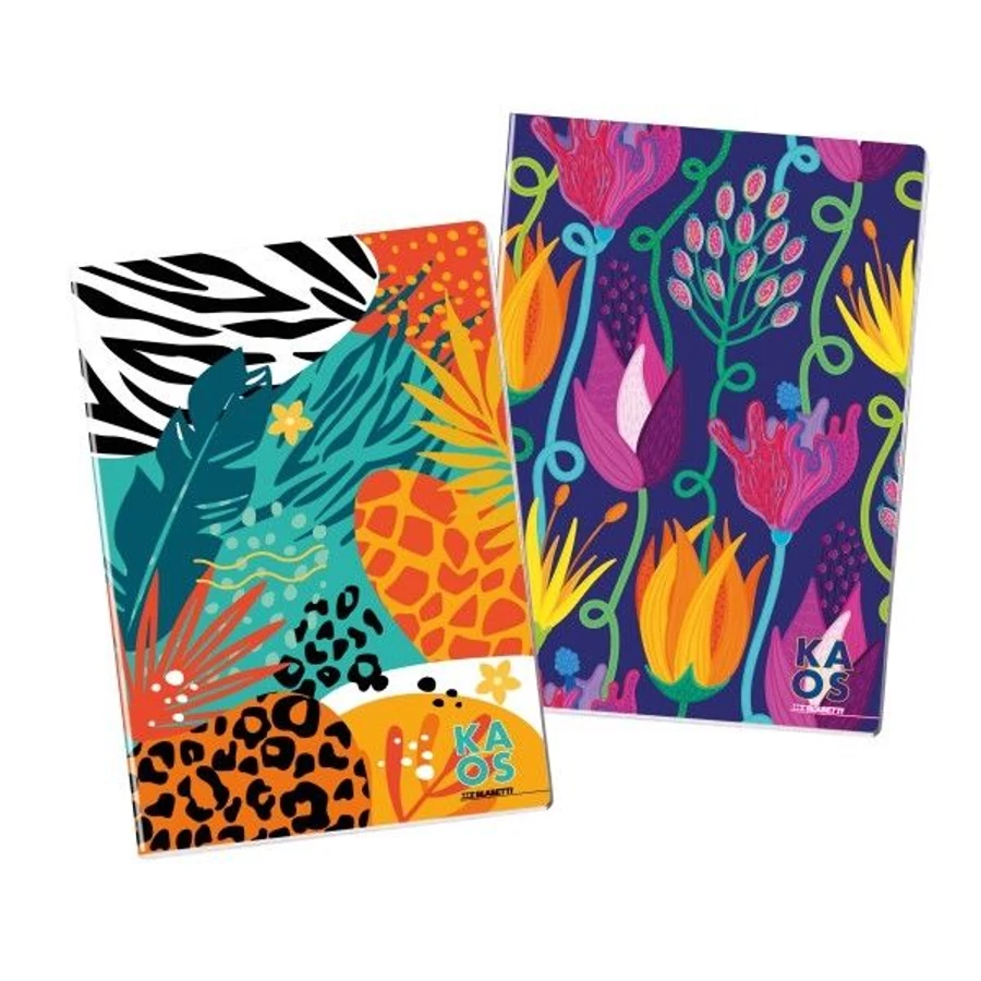 *54290 FÜZET A4 BLASETTI vonalas keményfedeles 100g 50l vegyes mintás