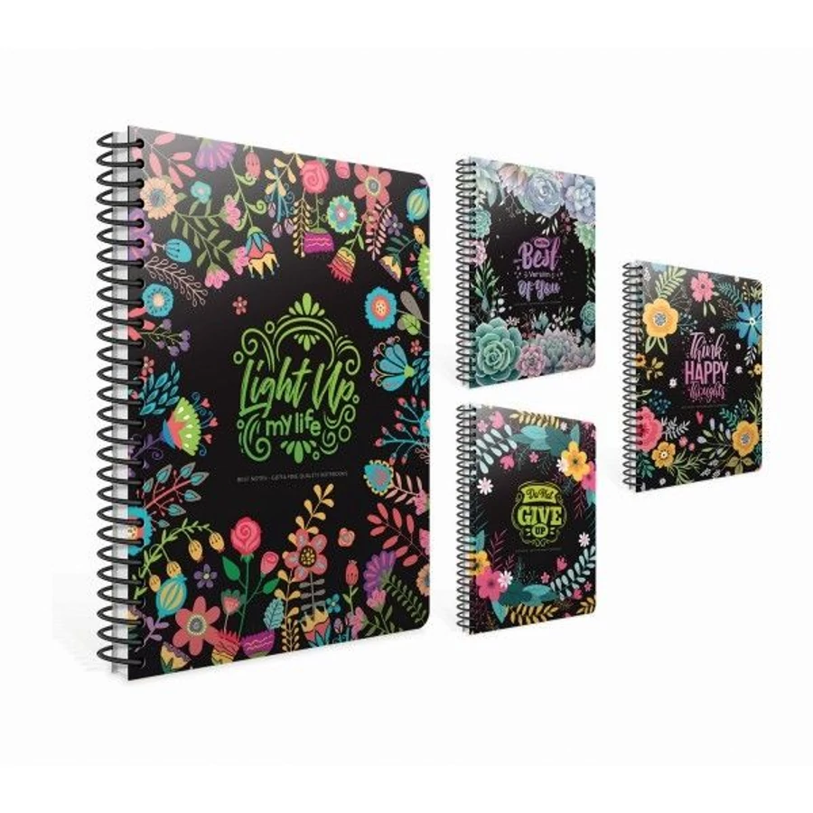 *54387 JEGYZETFÜZET spirál GIPTA 20*28cm 