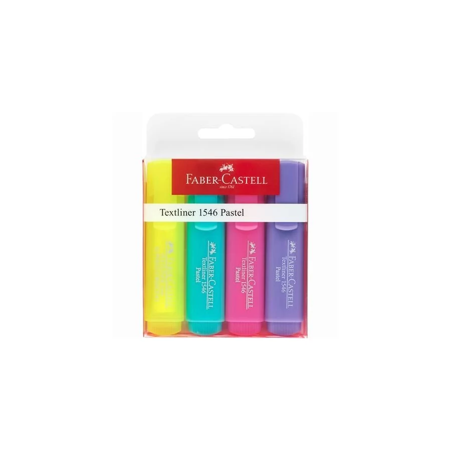 *54410 SZÖVEGKIEMELŐ készlet FABER-CASTELL 4 "1546 Pastel"