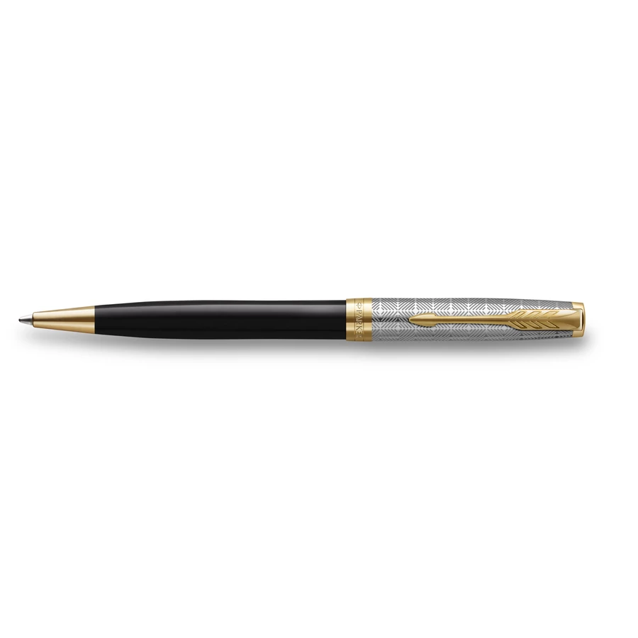 *54461 PARKER Royal gtoll Sonnet Premium metál fekete, arany klipsz 2119787