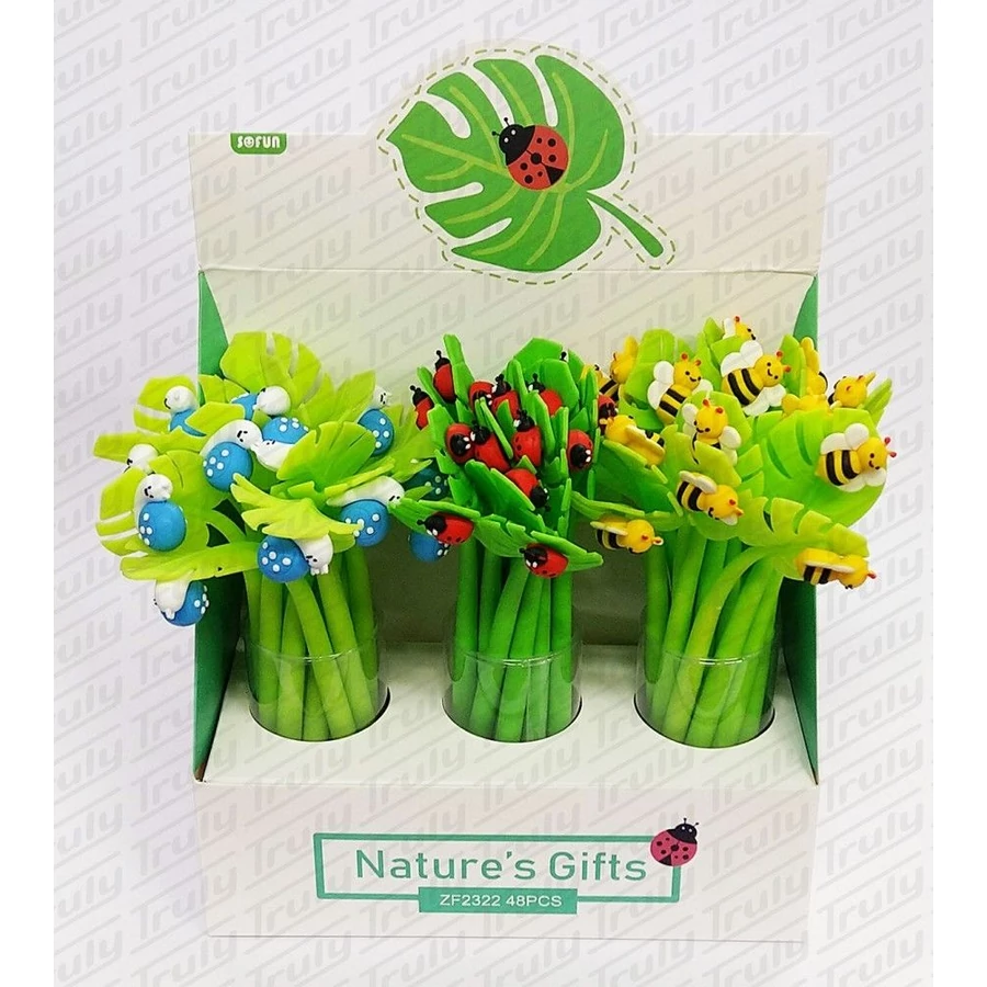 *54490 GTOLL müa. Natural levél alakú szilikon csiga, katica, méhecske  ZF2322