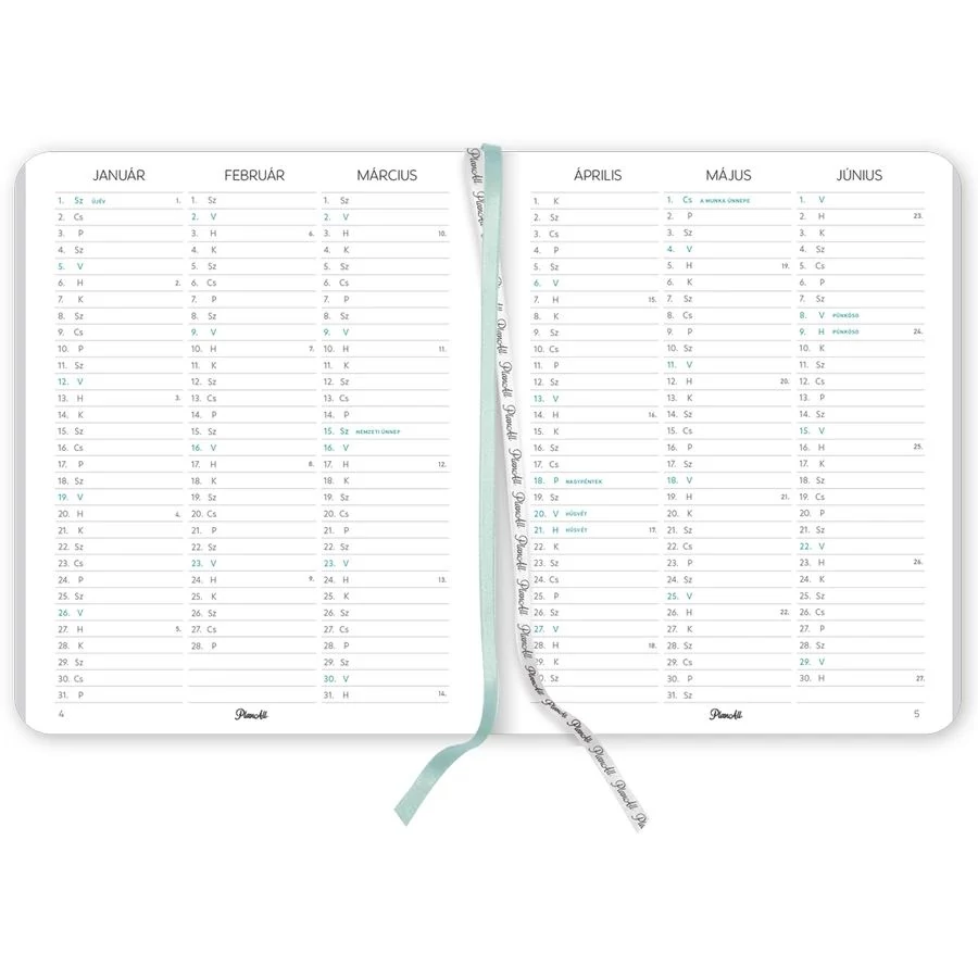 *54725 HATÁRIDŐNAPLÓ 2026 B5 éves tervező PlanAll New Classic