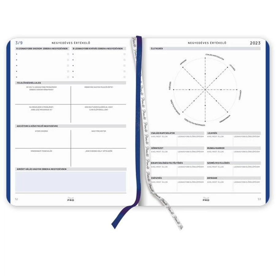 *54727 HATÁRIDŐNAPLÓ 2023 B5 Pro heti business tervező PlanAll Classic