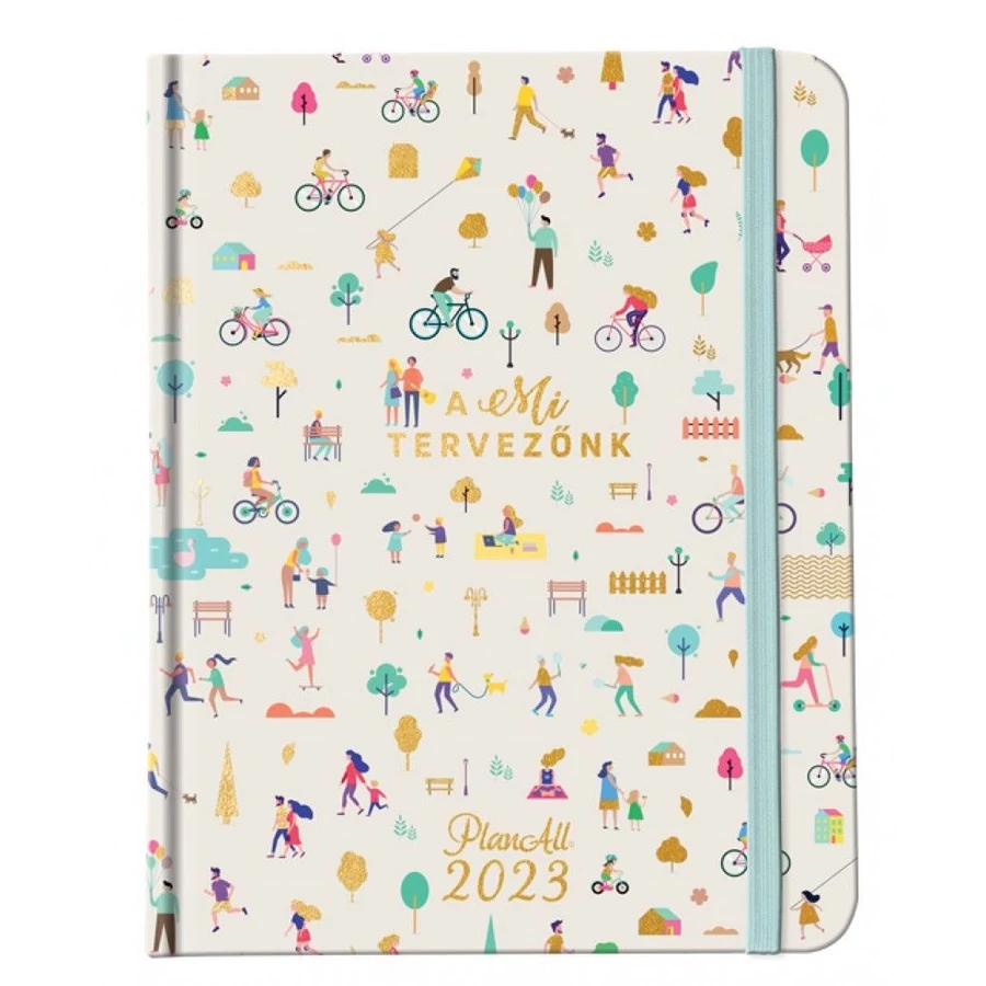 *54729 HATÁRIDŐNAPLÓ 2023 B5 Family Planner Családi tervező  PlanAll