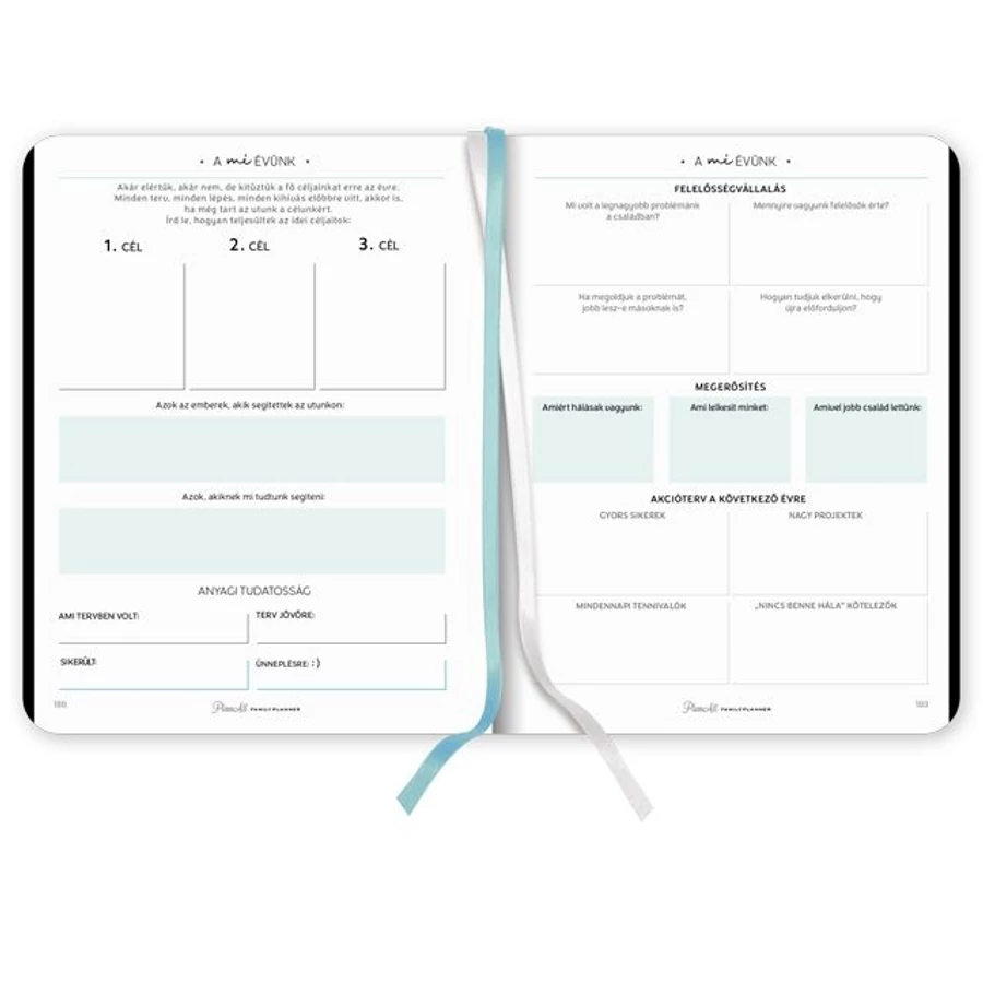 *54729 HATÁRIDŐNAPLÓ 2023 B5 Family Planner Családi tervező  PlanAll