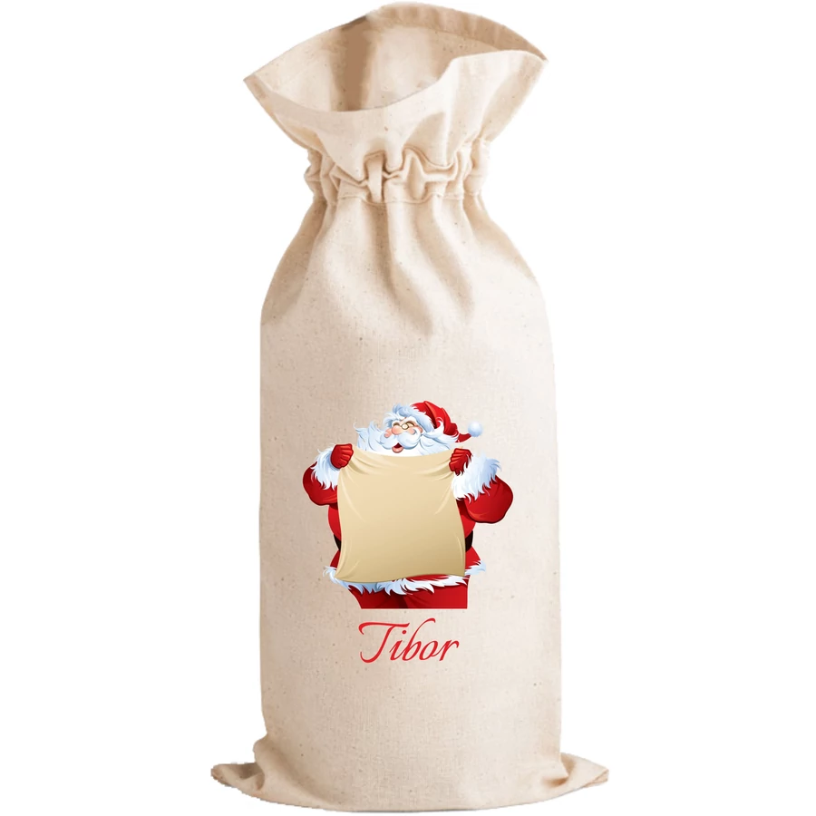 *54796 MIKULÁS tasak textil dekorálva