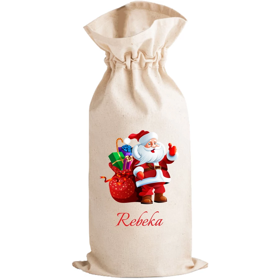 *54796 MIKULÁS tasak textil dekorálva