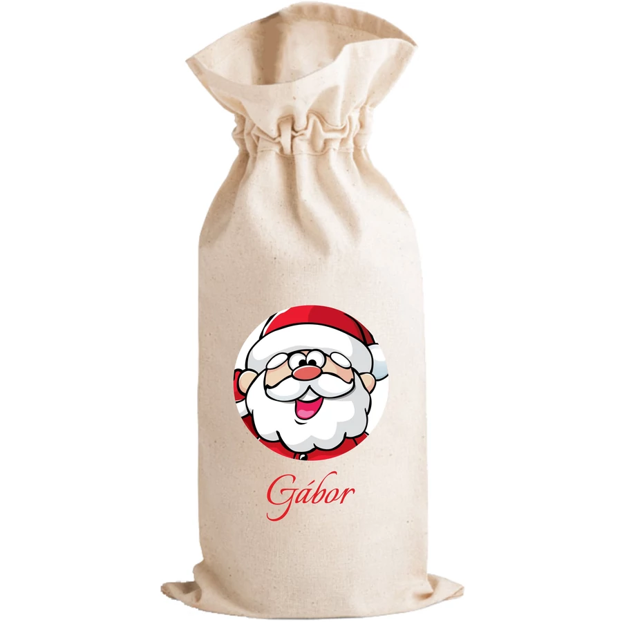 *54796 MIKULÁS tasak textil dekorálva