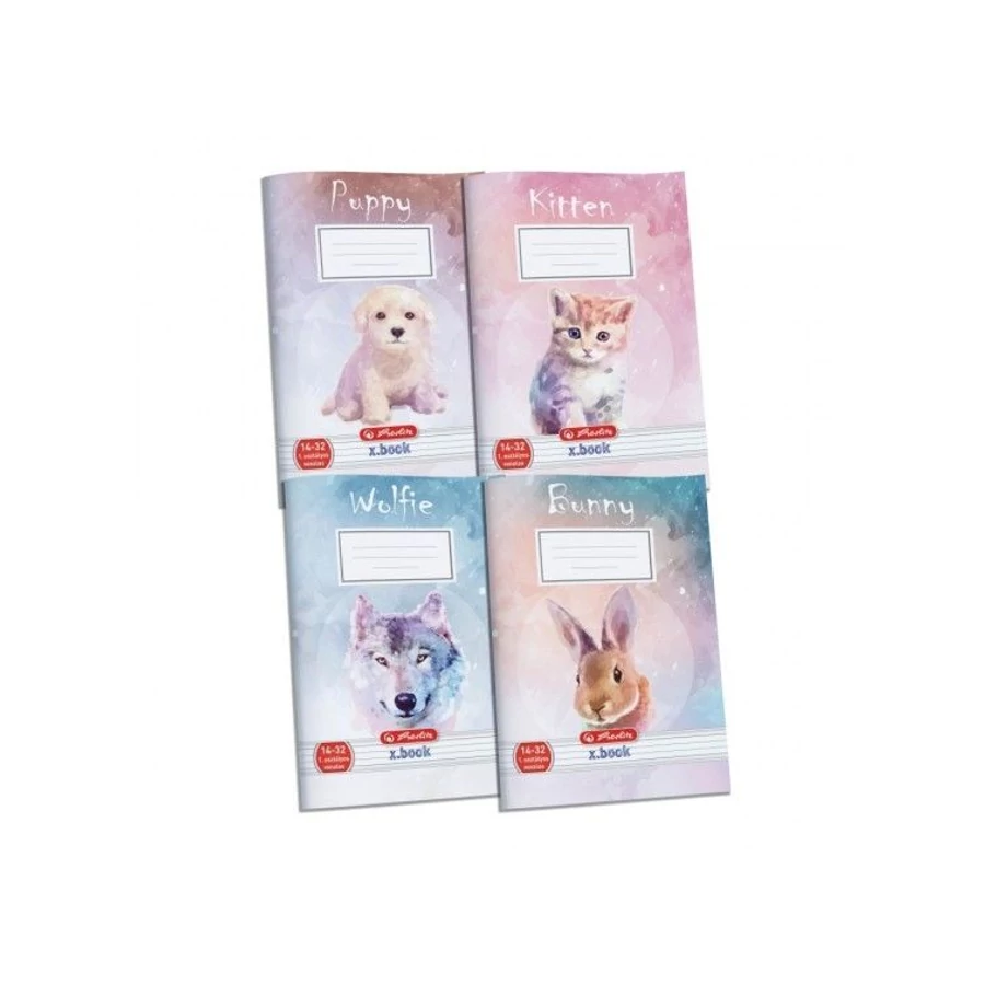 *54923 FÜZET A5 HERLITZ 1.oszt. 14-32  Animals