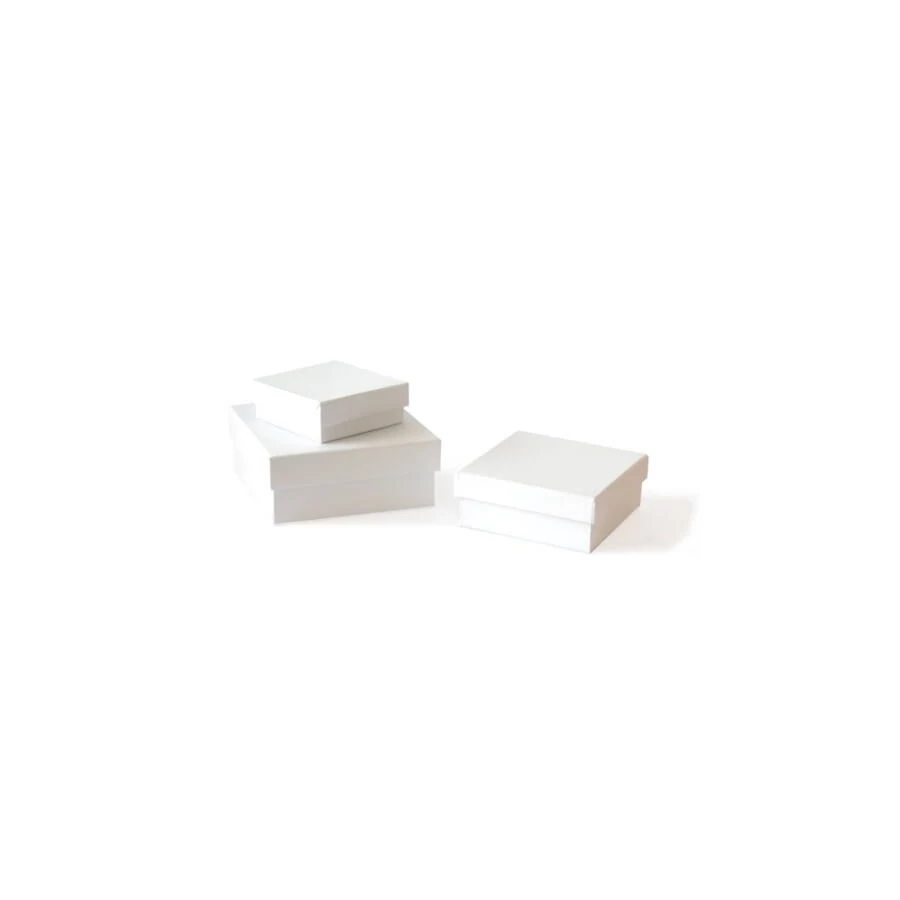*54961 DOBOZ papir négyzet alakú alakú fehér 11*11*4,5cm  3/1