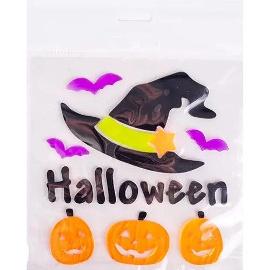 *55018 ABLAKMATRICA zselés Halloween mintás