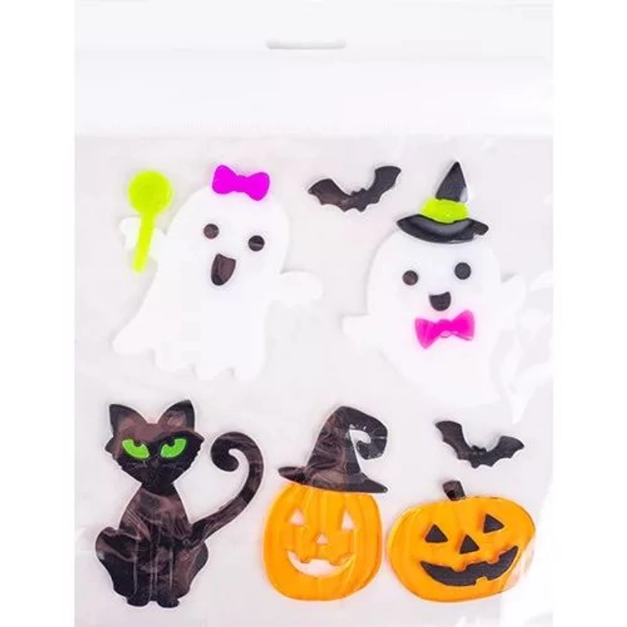 *55018 ABLAKMATRICA zselés Halloween mintás