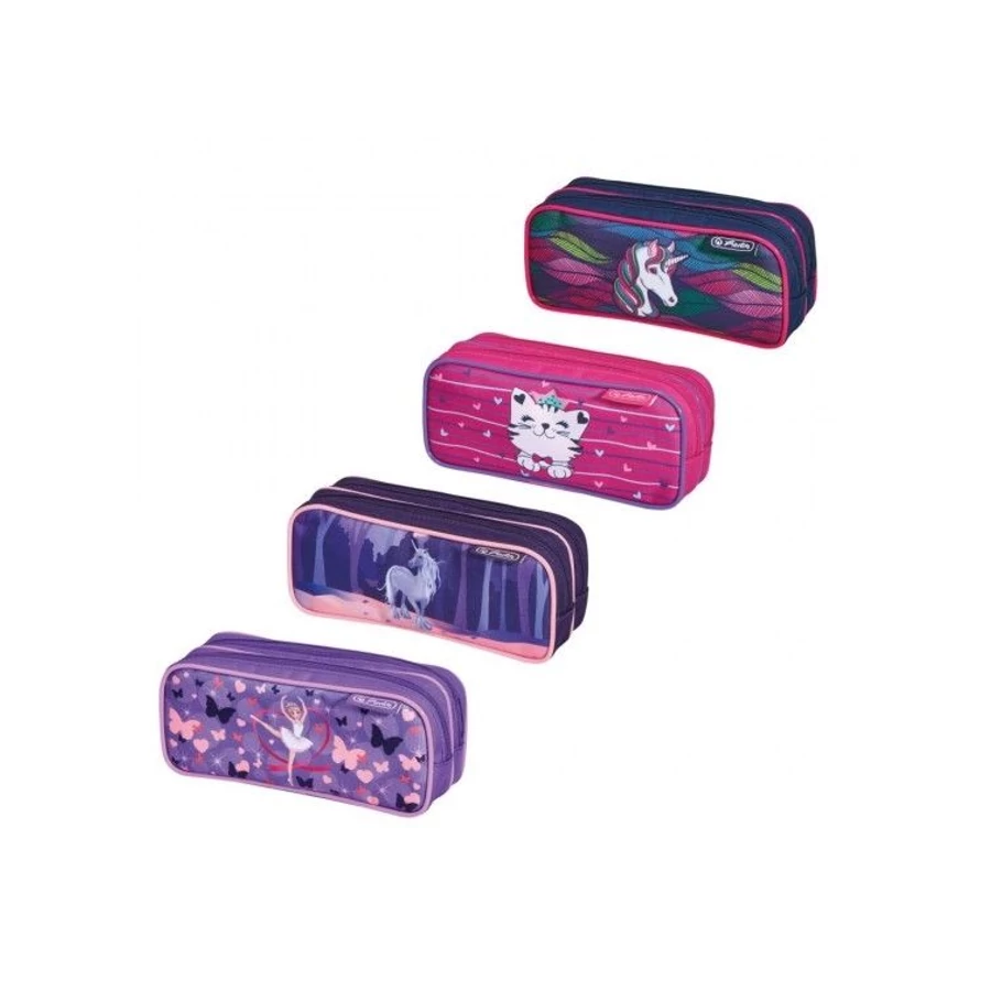 *55075 TOLLTARTÓ neszeszer HERLITZ dupla Girls Mix új*