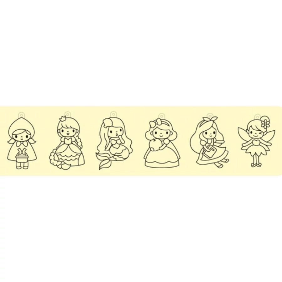 *55090 SZÍNKÉPVARÁZS forma készlet Little Princess 6db-os, kicsi