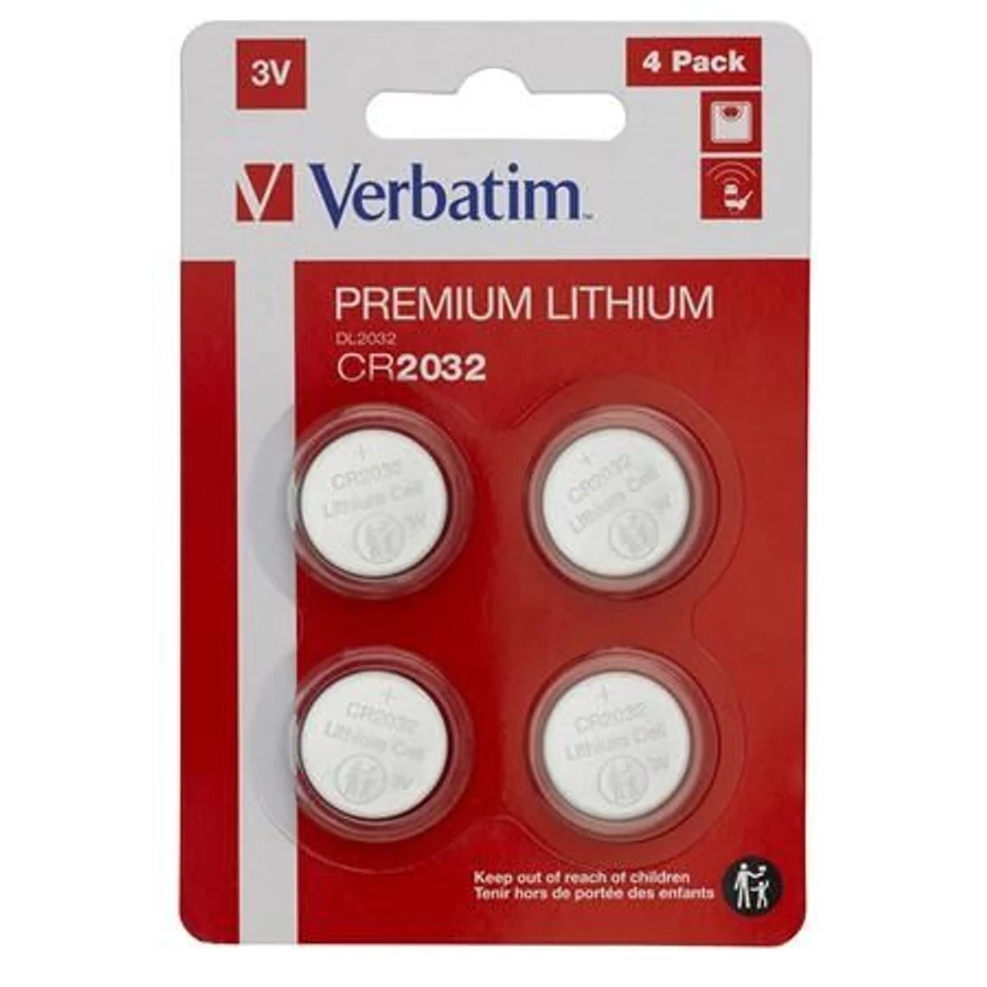 *55207 GOMBELEM 3V CR2032 VERBATIM "Premium"  4db/bliszt