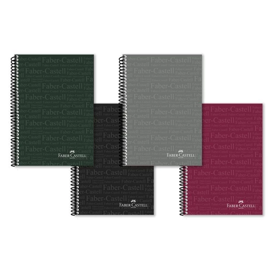 *55236 FÜZET spirál A4 Faber-Castell vonalas 80l müa. színes fedlap
