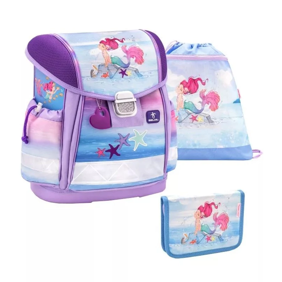 *55460 Iskolatáska szett Belmil2 Classy22 merev falú, tolltartóval, tornazsákkal  403-13