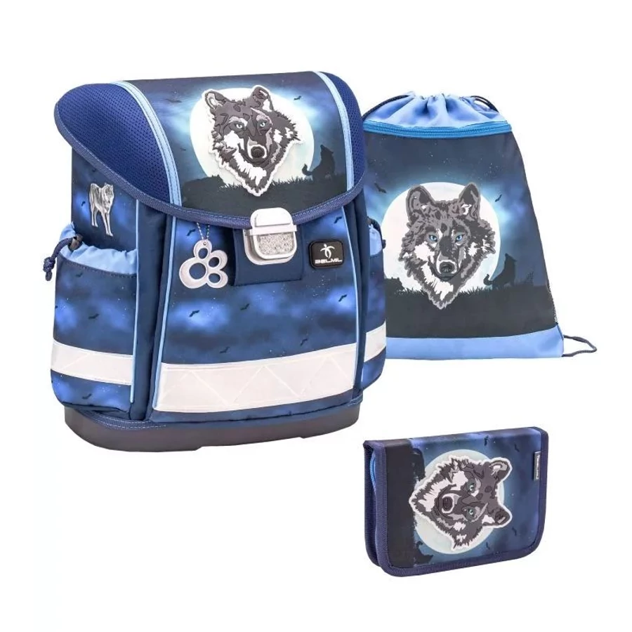 *55460 Iskolatáska szett Belmil2 Classy22 merev falú, tolltartóval, tornazsákkal  403-13