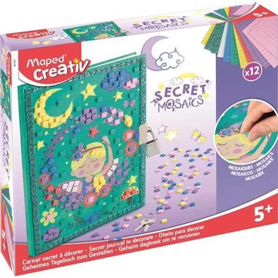 *55540 MOZAIKOS titkos napló MAPED KREATÍV "Secret Mosaics"