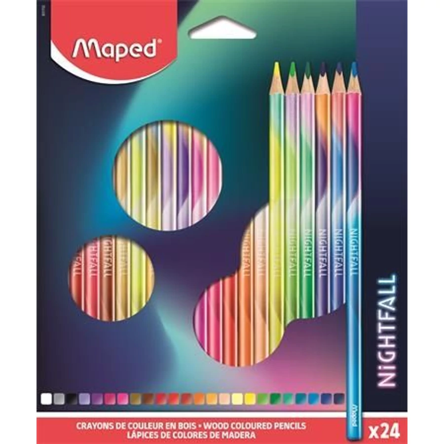 *55634 SZÍNES CERUZA 24 MAPED mintás