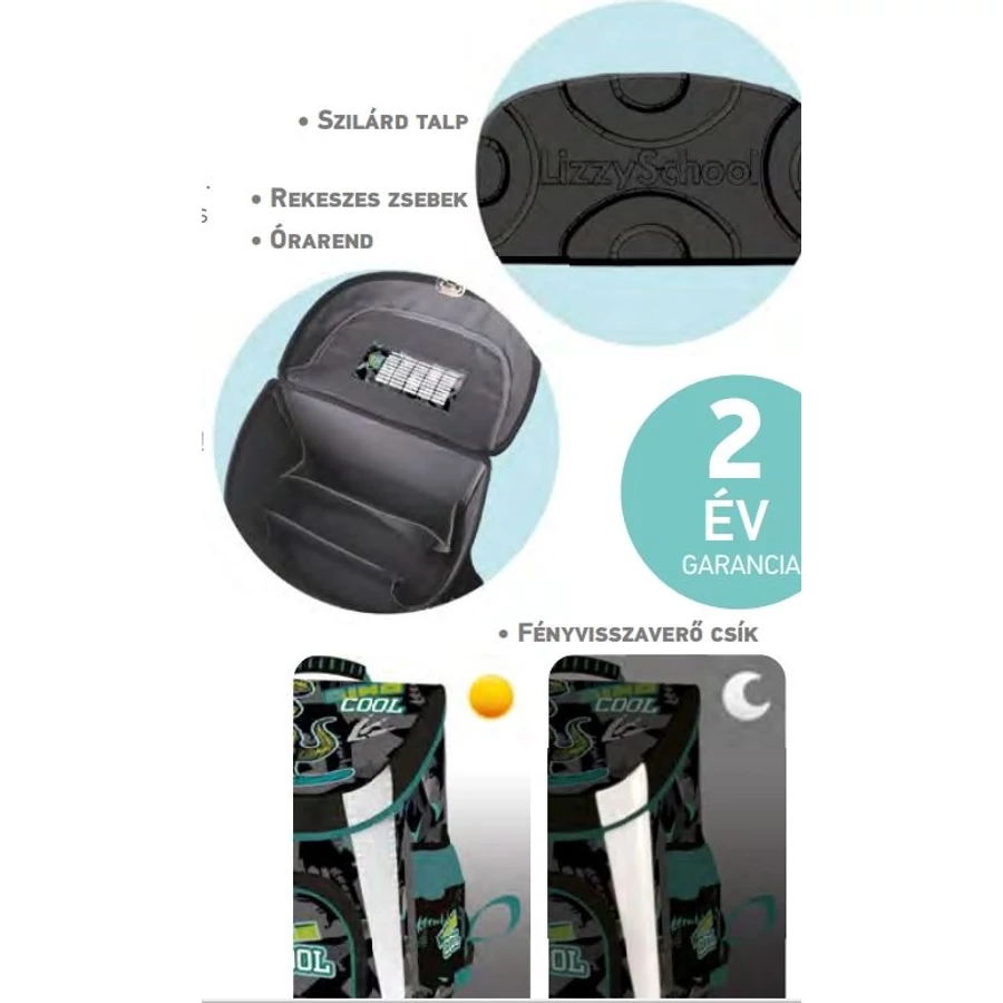 *55786 ISKOLATÁSKA LIZZY Prémium