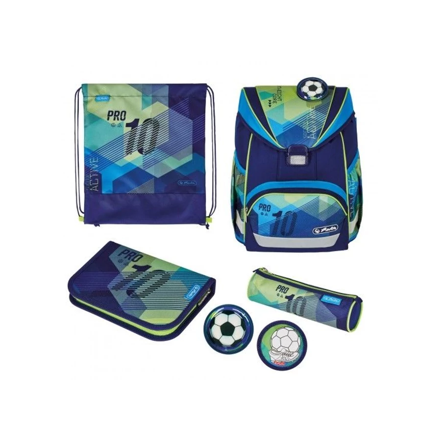 ISKOLATÁSKA HERLITZ UltraLight Plus töltött Green Goal