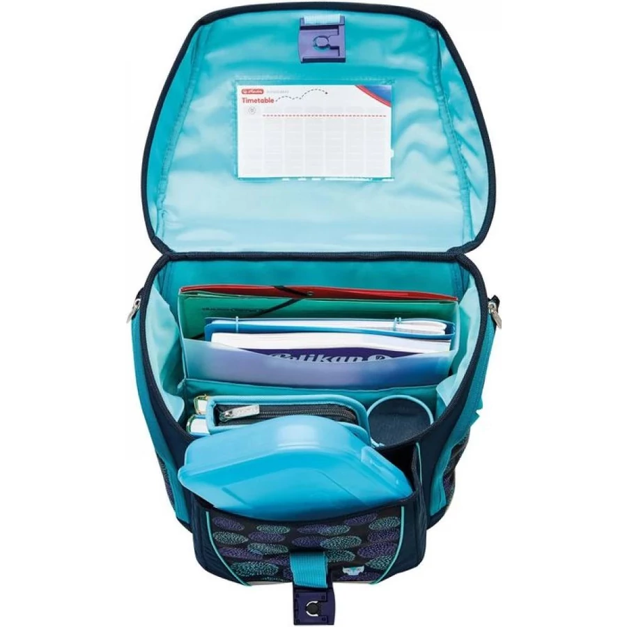 *55855 Iskolatáska HERLITZ UltraLight  üres Flower Owl