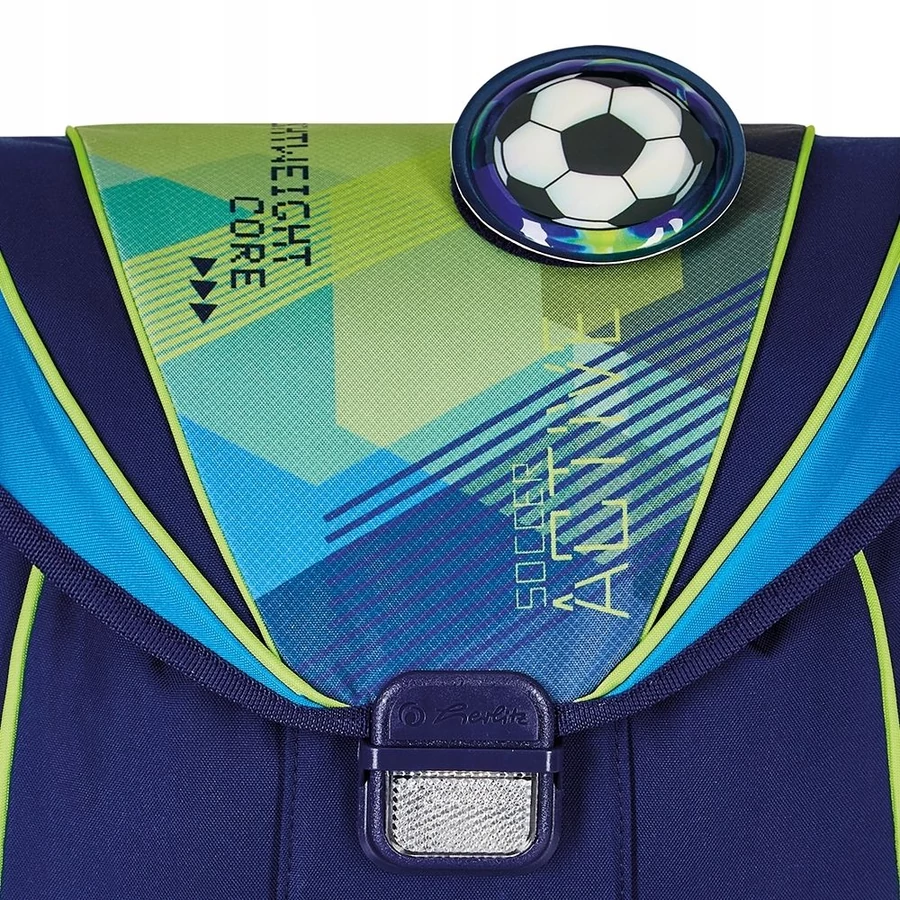 *55856 Iskolatáska HERLITZ UltraLight üres Green Goal